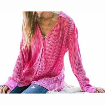 Women's This is Love Pleated Button Down Top - And The Why