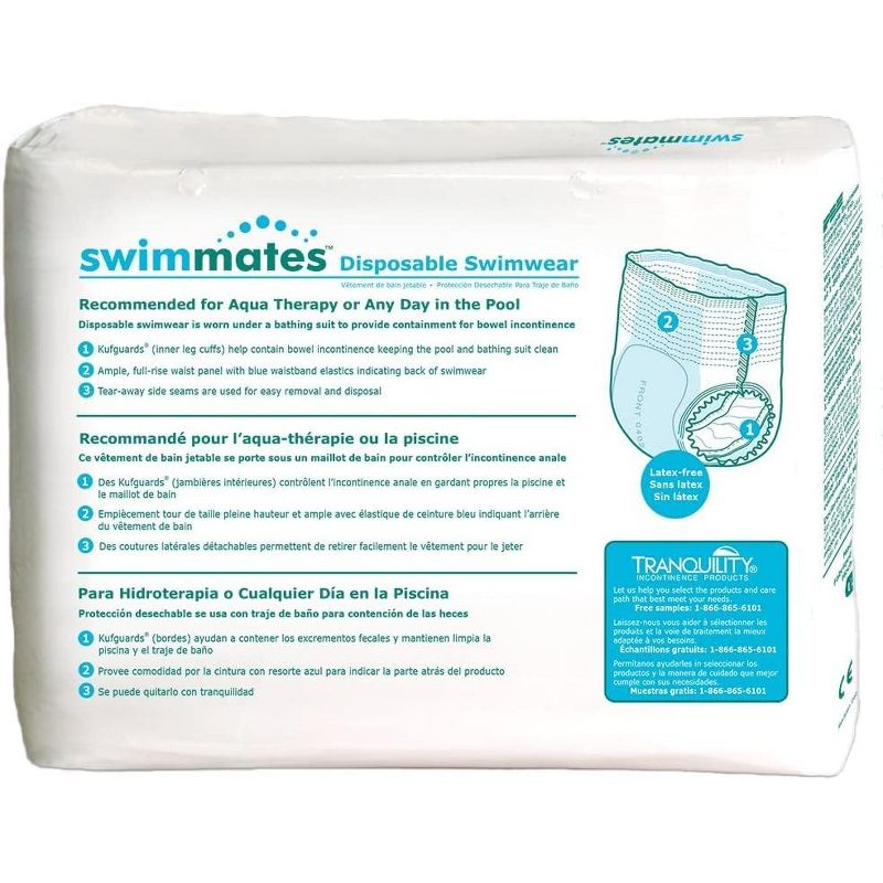 Swimmates Adult Disposable Swim Diaper, 3 of 7