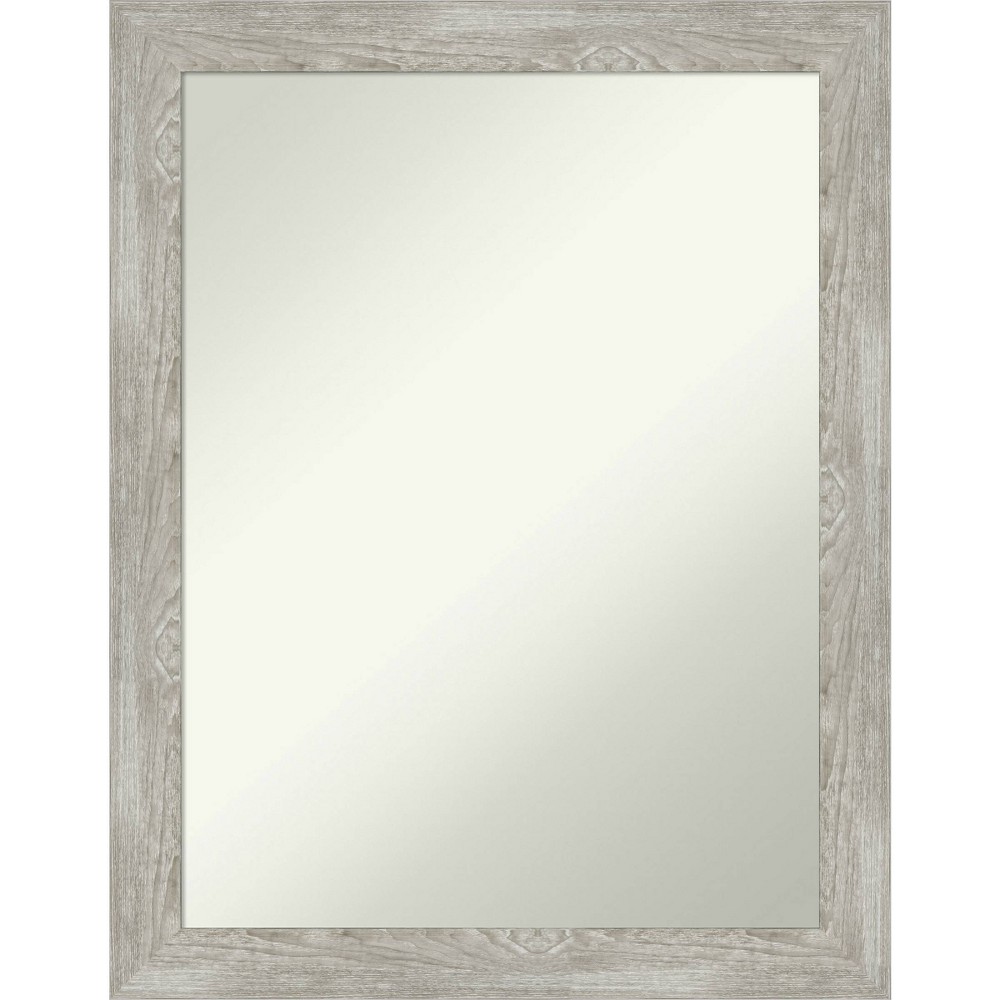Photos - Wall Mirror 22" x 28" Non-Beveled Dove Gray Wash Narrow  - Amanti Art