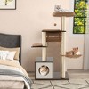 Tangkula Cat Tree Tower Multi-level Activity Center Furniture w/ Condo & Swing Tunnel - 3 of 4