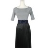 Elerevyo Women's Big Double-Flower Stretchy Elastic Wide Chunky Dress Waistband Belts - 4 of 4