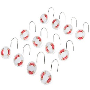 The Lakeside Collection Life Love Lake Bath Collection - Set of 12 Shower Hooks - 1 of 2