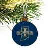 Indiana State University Primary Logo Mini Small Tiny Wood Christmas Tree Holiday Ornament - 3 of 4