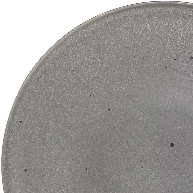 Gibson Our Table Landon 4 Piece 8.4 Inch Round Stoneware Salad Plate Set in Truffle, 3 of 5