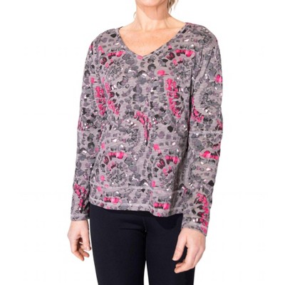 Women's Cotton Slub Kaleidescope High Low Tee - habitat