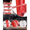 2-Ton Folding Engine Hoist with Lever, Hydraulic Shop Crane with 6 Swivel Wheels & Adjustable Boom (0.5T-2T), Heavy-Duty Cherry Picker for Garage - 4 of 4