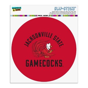 Jacksonville State University Gamecocks Automotive Car Window Locker Circle Bumper Sticker - 1 of 4