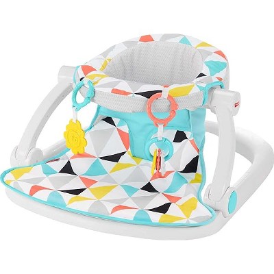 Fisher-Price Portable Baby Chair Sit-Me-Up Floor Seat with Developmental Toys & Machine Washable Seat Pad, Windmill
