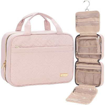 Travel Toiletry Bag for women, Portable Hanging Organizer for Travel-Sized Shampoo,Brushes Set, makeup Accessories, Medium Size