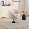 CAVINAS Velvet Swivel Barrel Accent Chair with Curved Backrest,Cozy Upholstered Swivel Living Room Chairs,Reading Chairs for Living Room - 2 of 4
