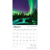BrownTrout Aurora Borealis 2026 12"x24" Hanging Square Wall Calendar Plastic-Free - 3 of 4