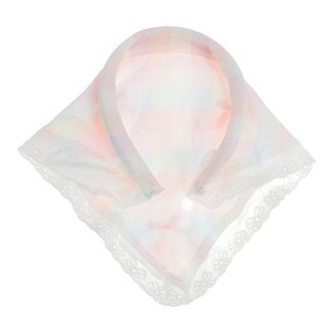 Unique Bargains Women's Colorblock Triangle Headband White Blue 1 Pc - 1 of 4
