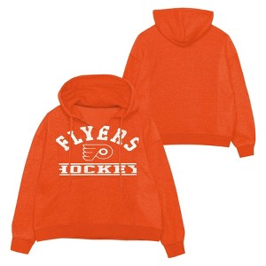 NHL Philadelphia Flyers Girls' Long Sleeve Hooded Sweatshirt - 1 of 3