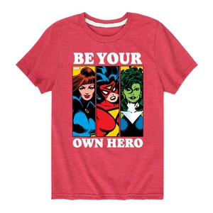 Boys' - Marvel - Be Your Own Hero Short Sleeve Graphic T-Shirt - 1 of 4