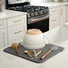 LunaLulinlk Dish Drying Mat, 16” x 18”, Absorbent Microfiber Kitchen Counter Mat, Dish Drying Pad Charcoal - 3 of 4
