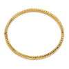 Black Bow Jewelry 6mm 14k Yellow Gold Textured Diamond Cut Hinged Bangle - 2 of 4