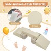 Whisen 7-Piece Kids Tongue-Shaped Soft Foam Crawling and Climbing Toy Set & Soft Play Equipment, Suitable as a Gift, Indoor or Outdoor Use - Brown - 3 of 4