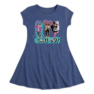 Girls' - LOL Surprise! - Winter Dolls Fit & Flair Cap Sleeve Dress - 1 of 3