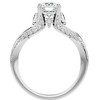 Pompeii3 1 1/3Ct Diamond & Moissanite Accent Engagement Ring in 10k Gold - 3 of 4