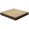 HOMCOM 24" x 24" 4 Pack Wood Wall Panels for Sound Absorbing, Acoustic Wood Panels for Interior Wall Decor, Ceiling - 4 of 4