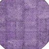 Purple Eggplant And Gray Patchwork Washable Indoor Outdoor Area Rug - 4 of 4