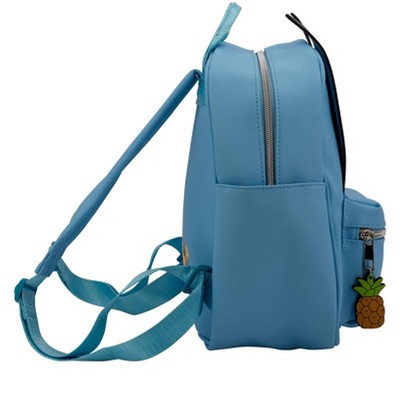 Bluey Big Face Mini Cosplay PU Backpack Purse, Shoulder Bag with Epoxy Filled Metal Pineapple Charm, 10.5 Inch, Adjustable Straps, Faux Leather — фото 2