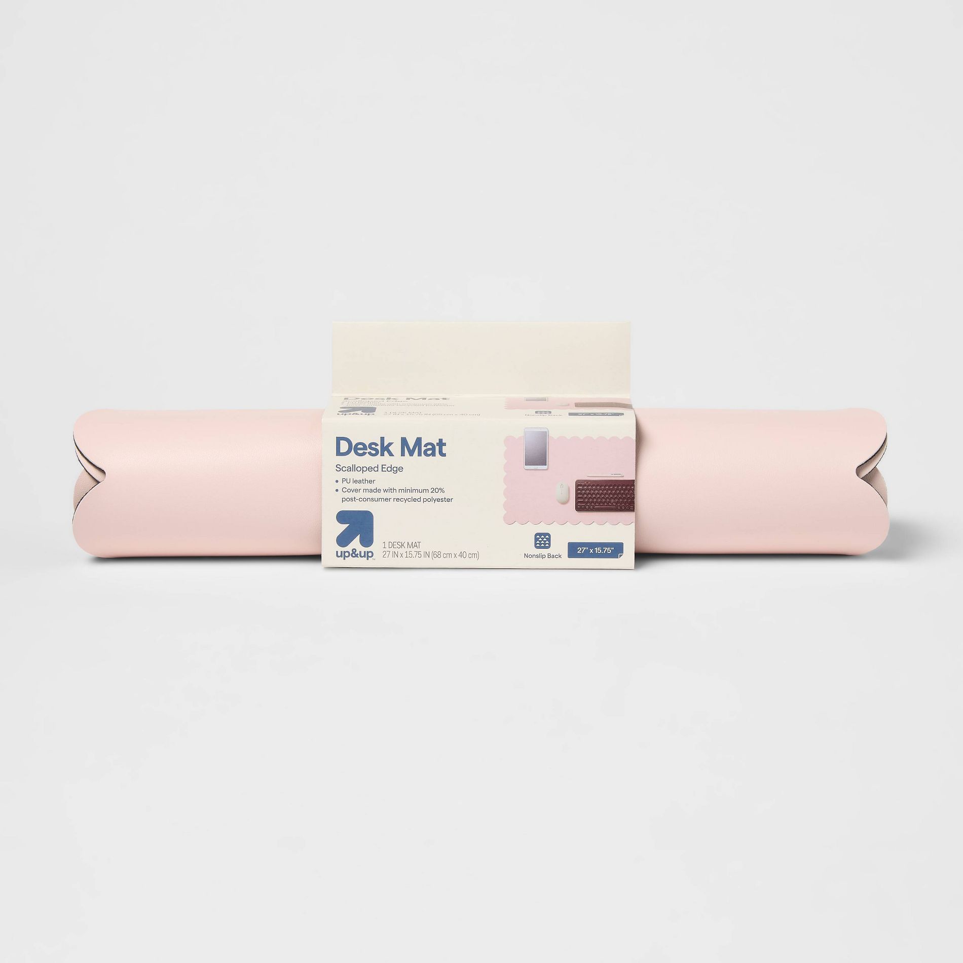 Portable Desk Mat Pink Scallop - up&up™