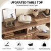65.8 Inch Fluted Sideboard Buffet Cabinet with 4 Doors, Morden Kitchen Storage Cabinet for Dining Room, Living Room, Entryway - 2 of 4