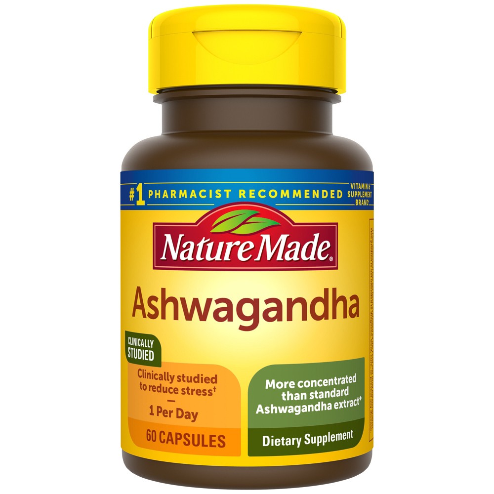 Photos - Vitamins & Minerals Nature Made Ashwagandha Capsules - 60ct