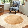 Oceana Two-Tone Boho Jute Circle - JONATHAN Y - image 4 of 4