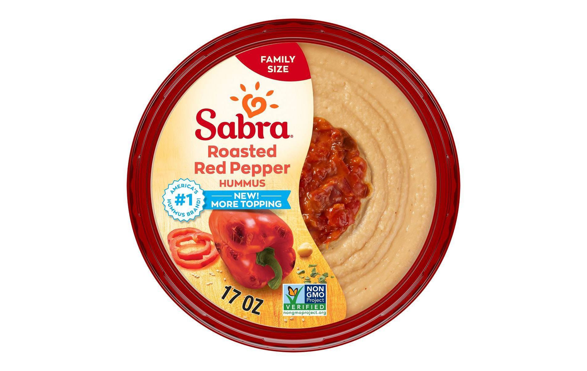 Sabra Roasted Red Pepper Hummus - 17oz