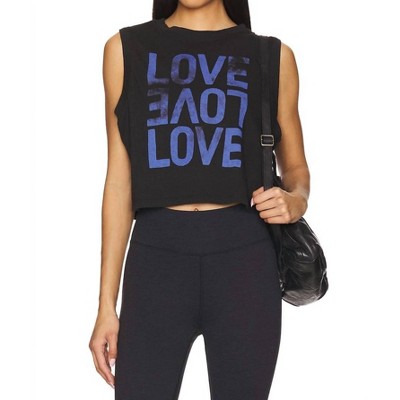 Women's Love Crawford Crop Tank Top - SPIRITUAL GANGSTER