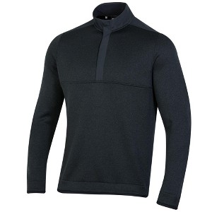 Mens Under Armour Golf Sweater Fleece Half Snap Black Medium - 1 of 1