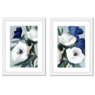 (set Of 2) Eternal Spring By Pi Creative Art White Framed With Mat ...