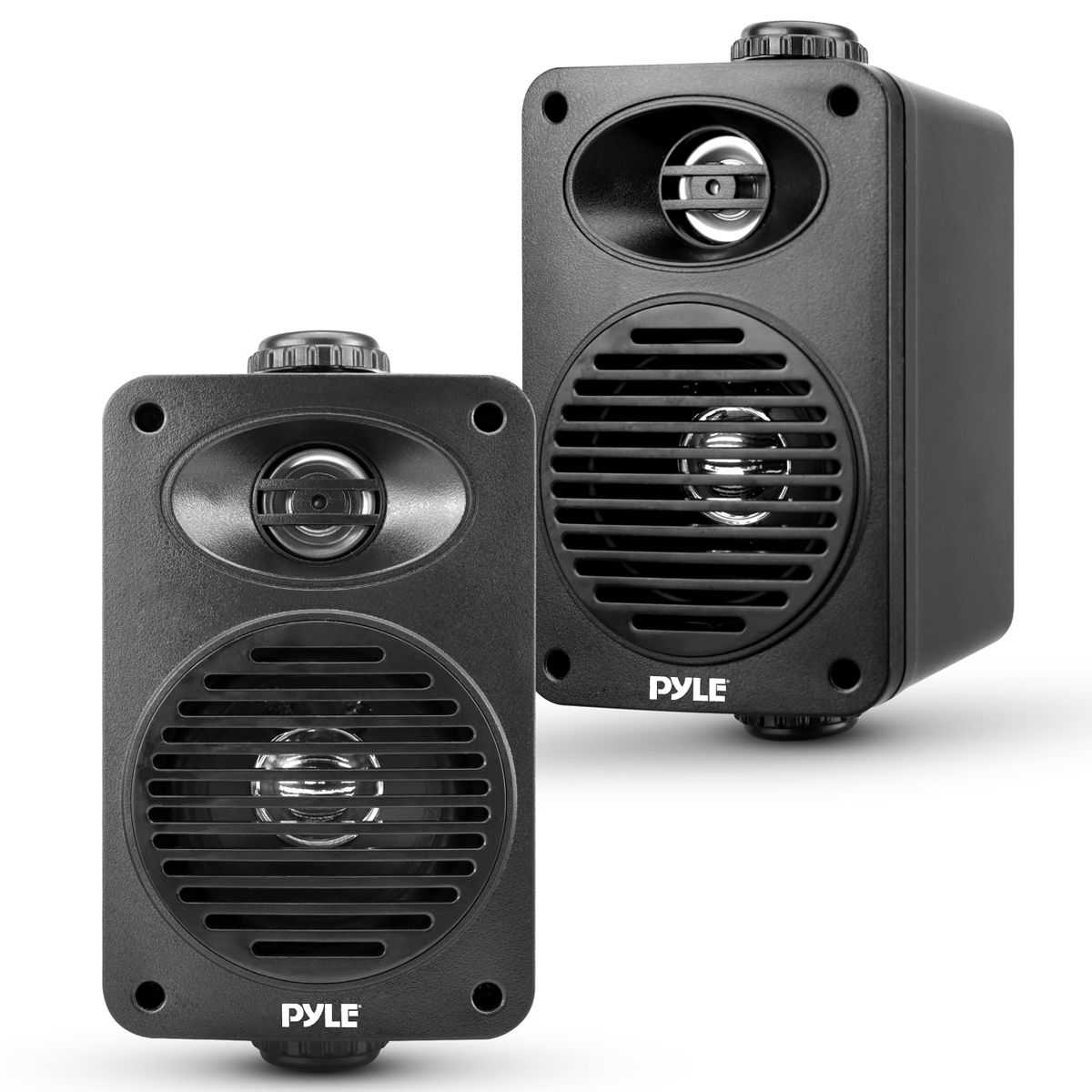 Pyle 3.5" Bluetooth Indoor/Outdoor Speakers, 200W Waterproof Pair, Black
