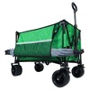 SKRAN 480lbs Load Capacity Folding Wagon Cart with Bonus Picnic Mat - All-Terrain Wheels,Drink Holders,Brakes & Side Pocket for Camping,Beach - 2 of 4