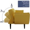 Living Room Sofa, 57" Sofa Couch With Two Armrests Throw Pillow, Tufted Seat Cushion,Comfortable Fit Sofa For Apartment Bedroom Small Space - 3 of 4