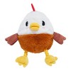 BARK 9.5" Classic Fuzzy Farm Rooster Plush Rope Dog Toy + Super Chewer Mad Cow Dog Toy - 3 of 4
