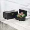Cheung's Sable Set of 2 Boxes with Gold Handles - Black - 2 of 4