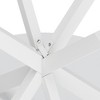 31.5'' Modern Cross Leg Round Dining Table - 4 of 4