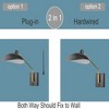 CLAXY Swing Arm Wall Sconces Modern Black Plug-in Wall Lamp with USB Charge Port - 2 of 4