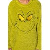 Seven Times Six Dr. Seuss How The Grinch Stole Christmas Adult Oversized Fleece Sleep Shirt Green - 2 of 4