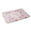 Deny Designs April Lane Art Bows Monogram Memory Foam Bath Mat - 2 of 4
