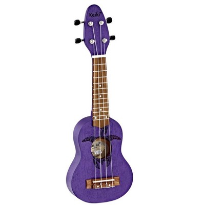 Ortega Guitars Keiki K1 Series Sopranino Ukulele with Turtle Etching