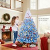 Tangkula 5/6/7/8 FT Artificial Christmas Tree Hinged Snow Flocked Xmas Tree w/ 456/820/1264/1774 Branch Tips - 4 of 4