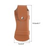 Unique Bargains Outdoors Camping Fishing PU Leather Soft Felt Lining Belt Loop Knife Sheath - 2 of 4