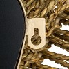 Storied Home Decorative Handwoven Cattail Wall Mirror - 4 of 4