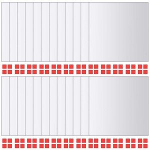 vidaXL Mirror Tiles Set of 24 Transparent Glass 5.9 in x 5.9 in : Target
