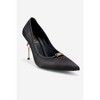 Milos - Black Satin Buckle High Heel (Women) | Prologue Shoes - 3 of 4