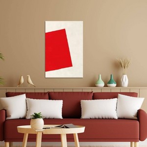 iCanvas Modern Art Red Square (After Albers) by 5by5collective Canvas Print Wall Art - 1 of 3